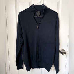 Men’s Quarter Zip Traveler Sweater Jos A Bank